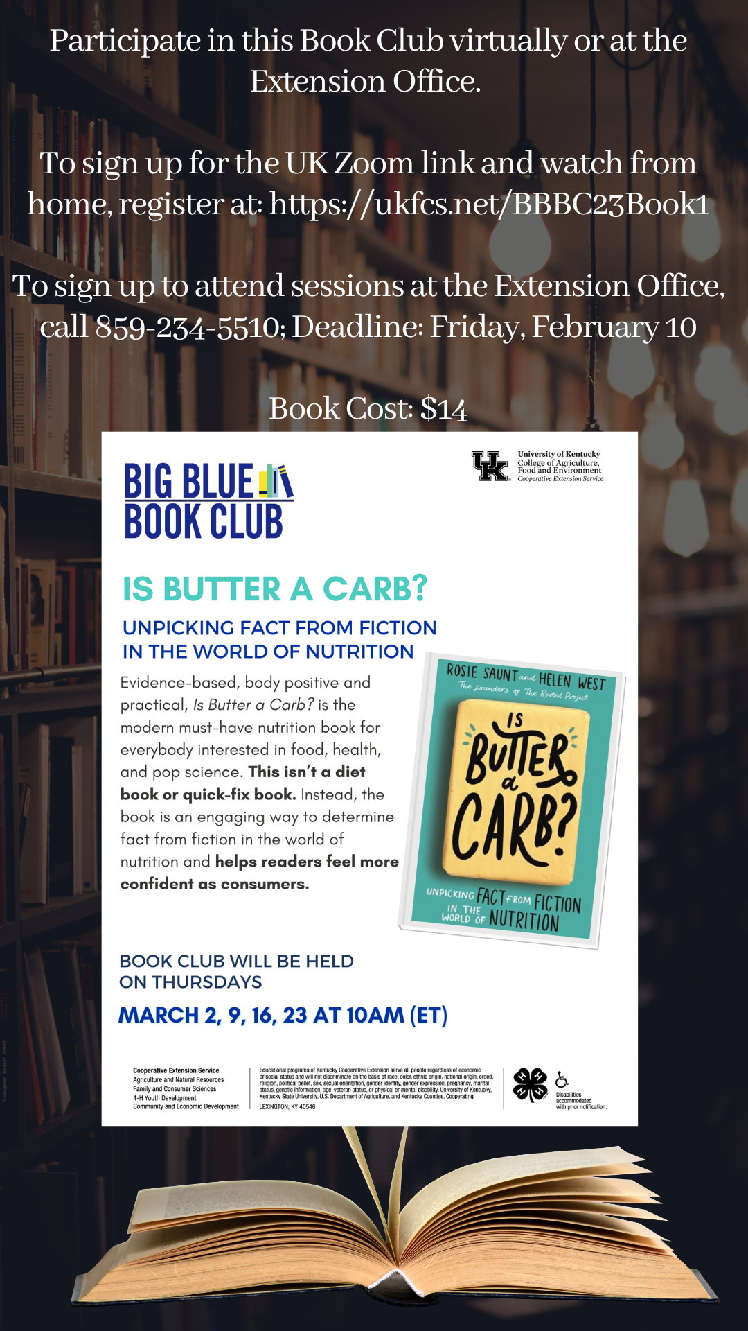 Big Blue Book Club | Harrison County Extension Office