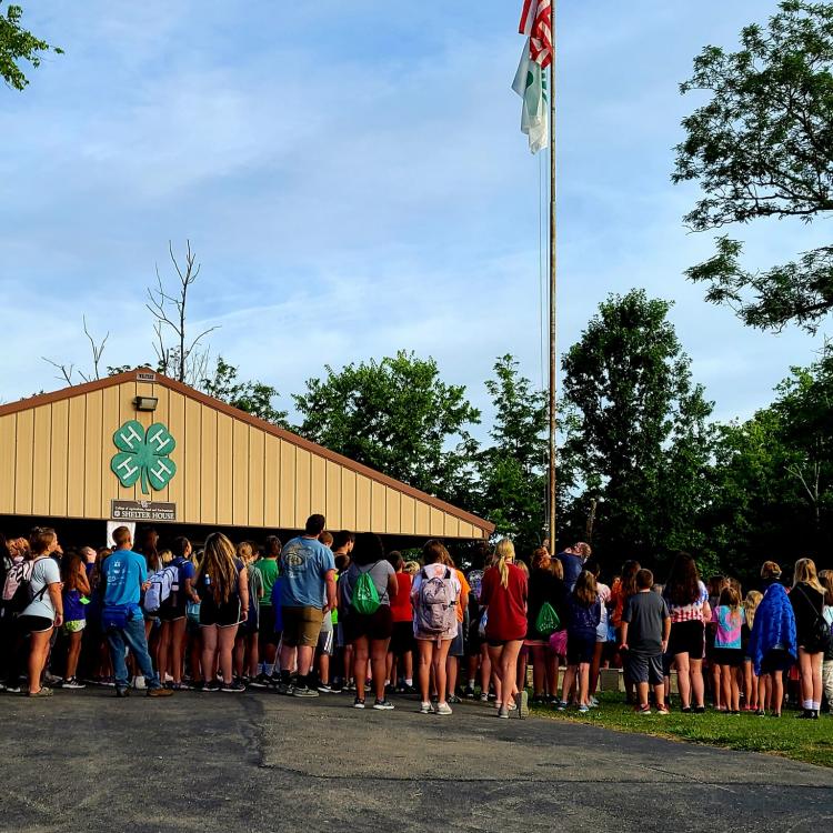  4-H kids at Camp 