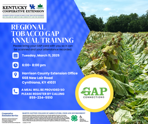 Flyer for GAP Training