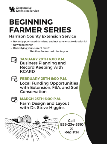 Flyer for Beginning Farmer Series